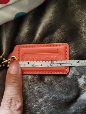 Coach Orange Large Hang Tag